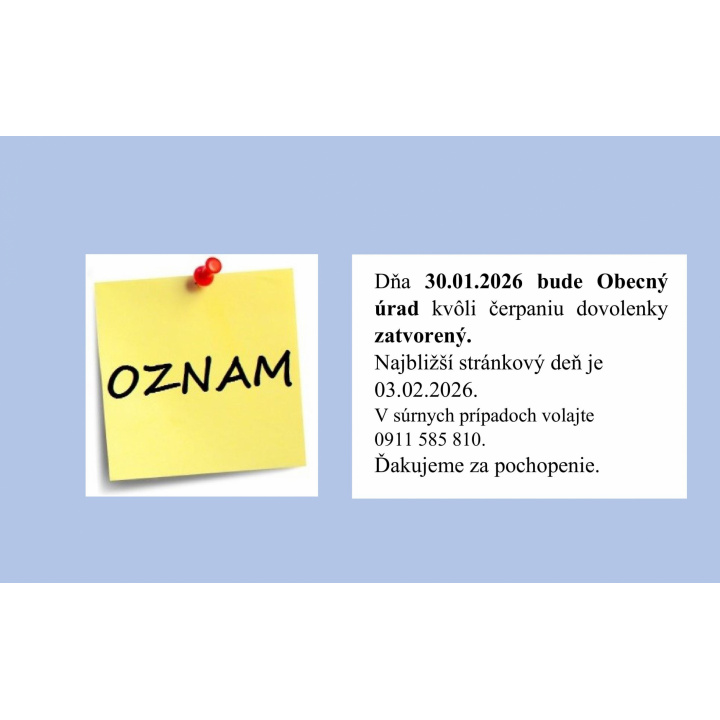 Menšia fotka pre článok Dovolenka 30.1.