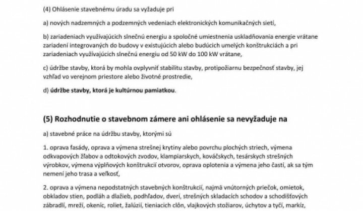 Aktuality / Drobné stavby a ich ohlasovanie podľa nového stavebného zákona č. 25/2025 Z. z. - foto