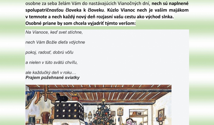 Aktuality / Vianočné prianie - foto