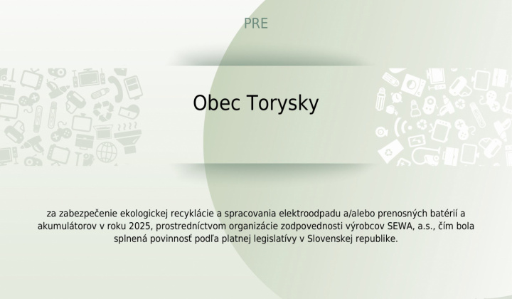 Aktuality / Zelený certifikát za elektro odpad - foto