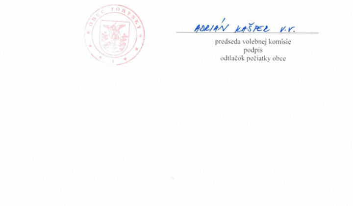 Aktuality / Zoznam zaregistrovaných kandidátov na starostku obce a poslancov ObZ  - foto