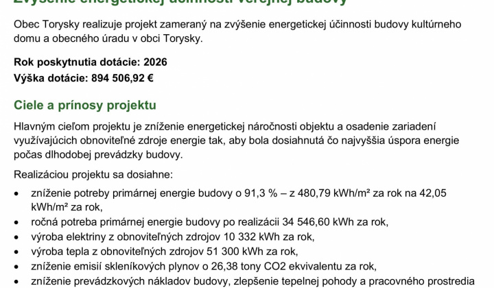 Projekty obce / Projekt 
