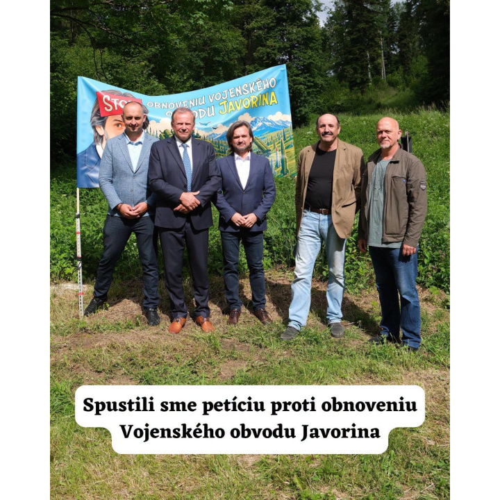 Menšia fotka pre článok Petícia proti obnoveniu Vojenského obvodu Javorina