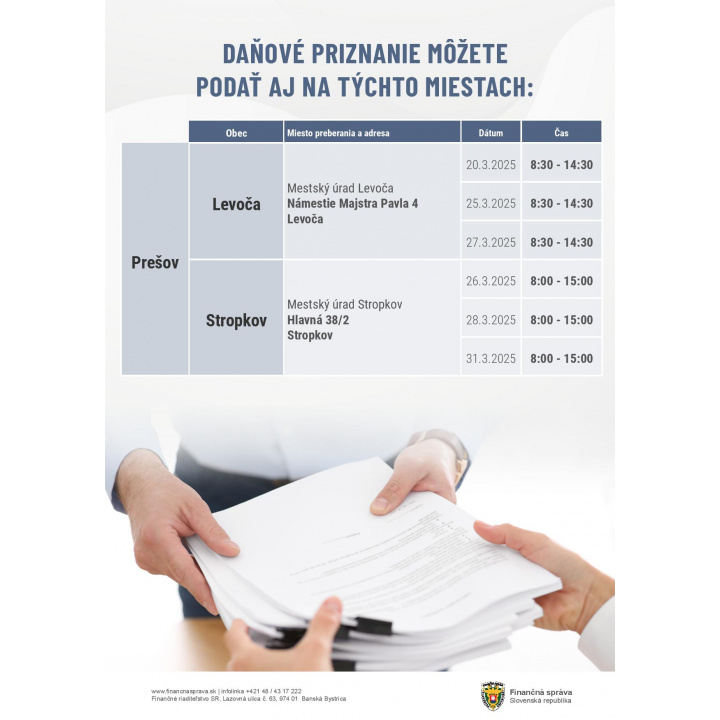 Menšia fotka pre článok Podávanie DP v Levoči