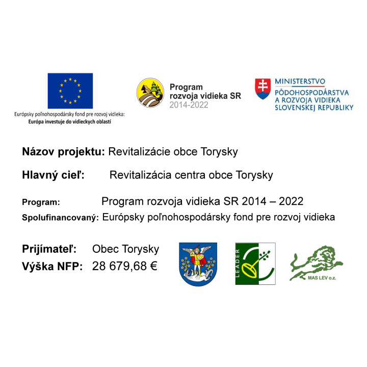 Menšia fotka pre článok Realizácia projektu Revitalizácia obce Torysky