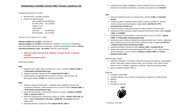 Fotka pre článok Rekapitulácia výsledkov činnosti 2023-2025