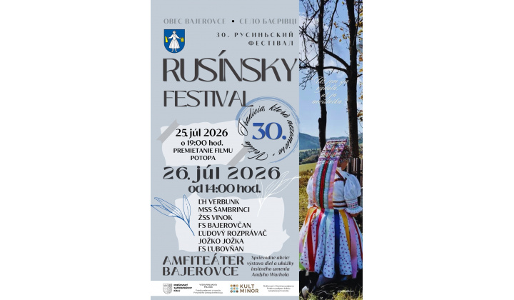 Fotka pre článok Rusínsky festival v Bajerovciach 26.07.2026