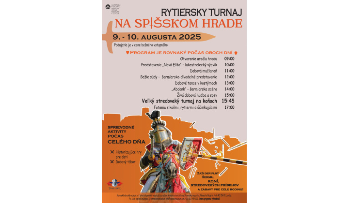 Fotka pre článok Rytiersky turnaj na Spišskom hrade 9. a 10. augusta