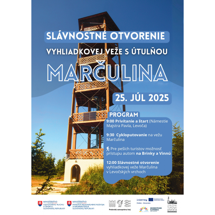 Menšia fotka pre článok Slávnostné otvorenie vyhliadkovej veže Marčulina 25.07.2025