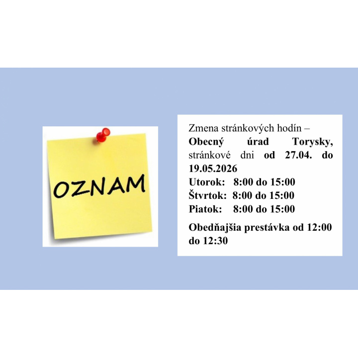 Menšia fotka pre článok zmena stránkových hodín od 27.04. do 19.05.2026